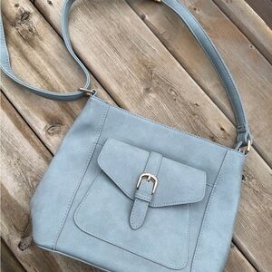 Blush Light Blue Crossbody Bag